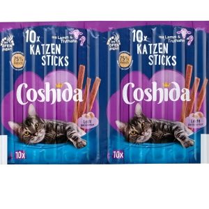 Coshida Stiks ласощі для котів у вигляді паличок з вітамінами A, D3 та E; 20 штук по 5 г