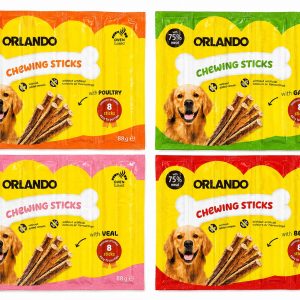 Orlando Meaty Sticks м’ясні ласощі для собак у вигляді паличок, 16 штук по 11г